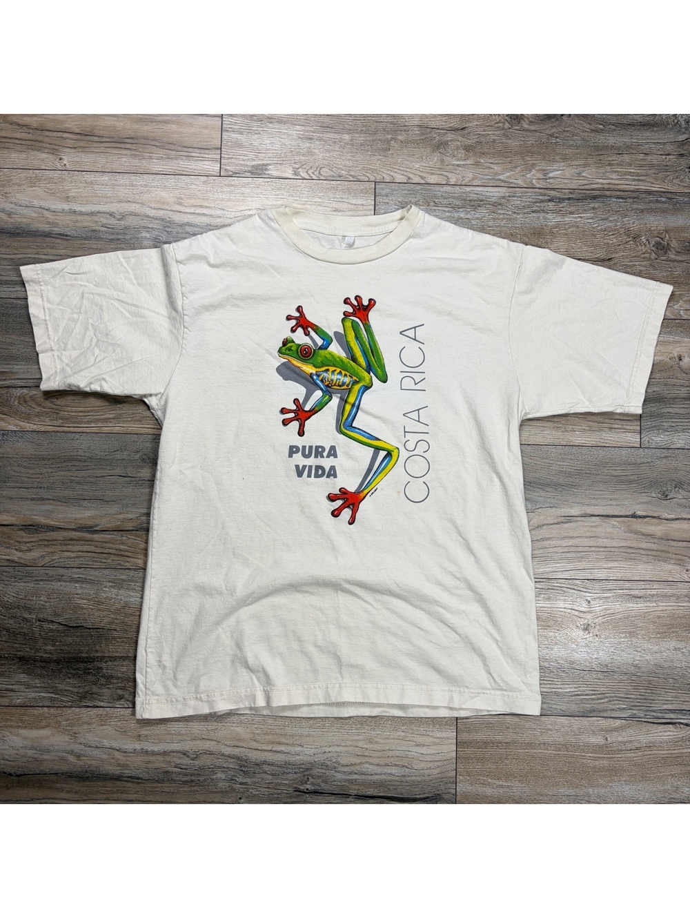 Vintage Costa Rica Pura Vida Frog Graphic T-Shirt